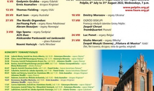 XXIV Międzynarodowy Festiwal Muzyki Organowej w Katedrze w Pelplinie 